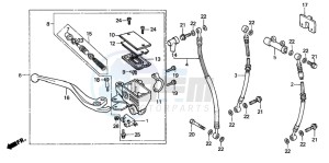 CBX750P2 drawing FRONT BRAKE MASTER CYLINDER