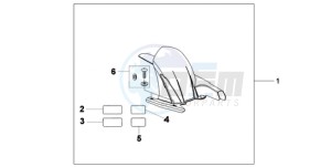 CB600FA39 Australia - (U) drawing HUGGER