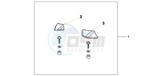 NC700XAD NC700X ABS Europe Direct - (ED) drawing PILLION ARMREST SET