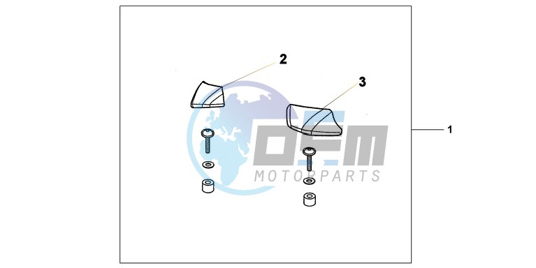 PILLION ARMREST SET