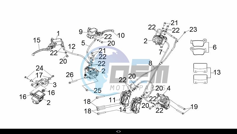 R - L FR CALIPER ASSY