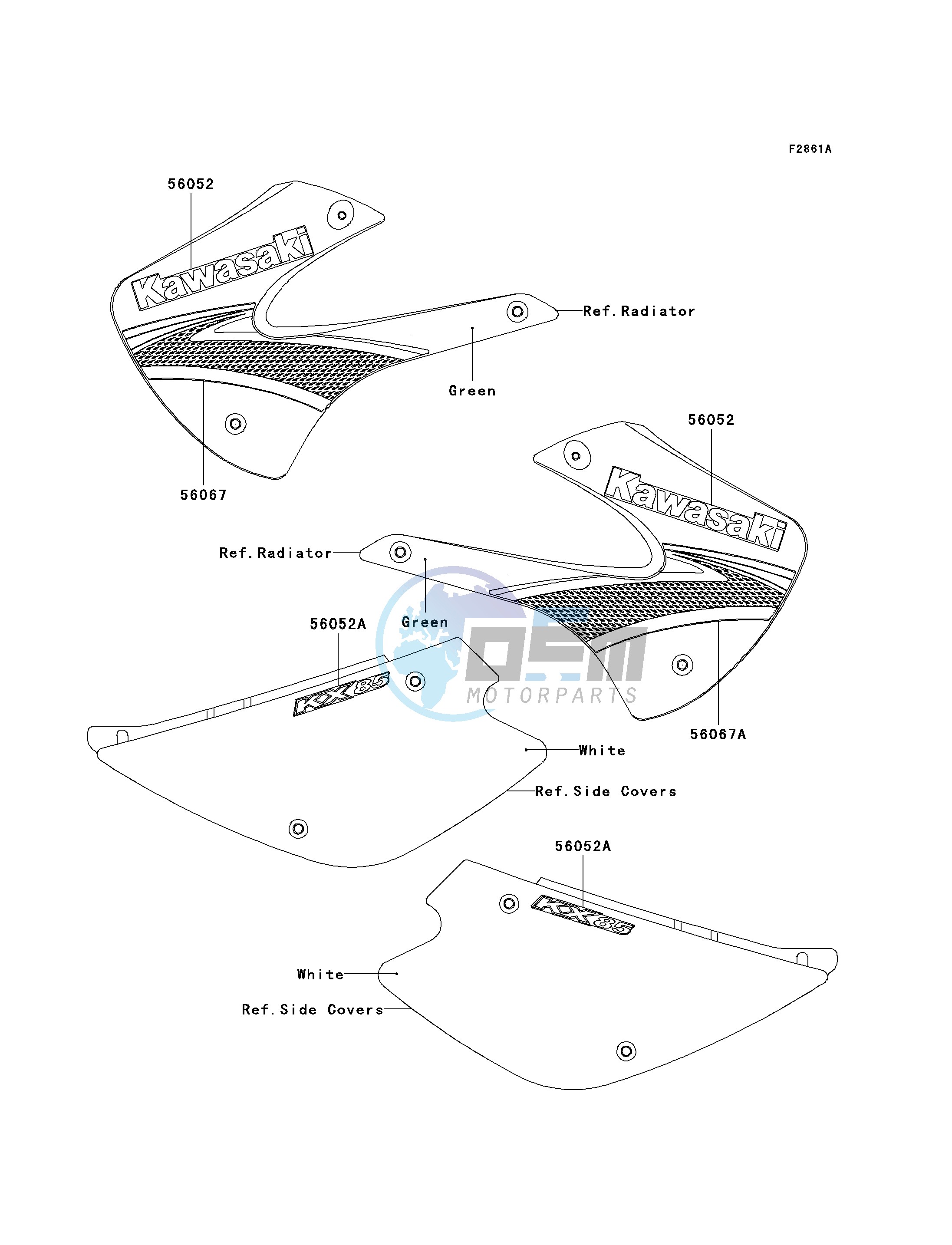 DECALS-- GREEN- --- A7F- -