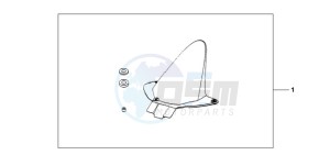 CBR600RR9 U / MME drawing FENDER RR