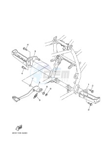 YFM250R RAPTOR 250 (33B8) drawing STAND & FOOTREST