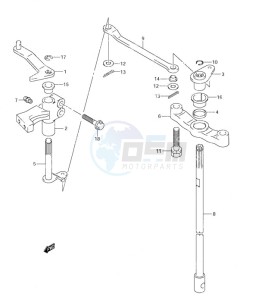 DF 115 drawing Clutch Shaft (S/N 373695 & Older)