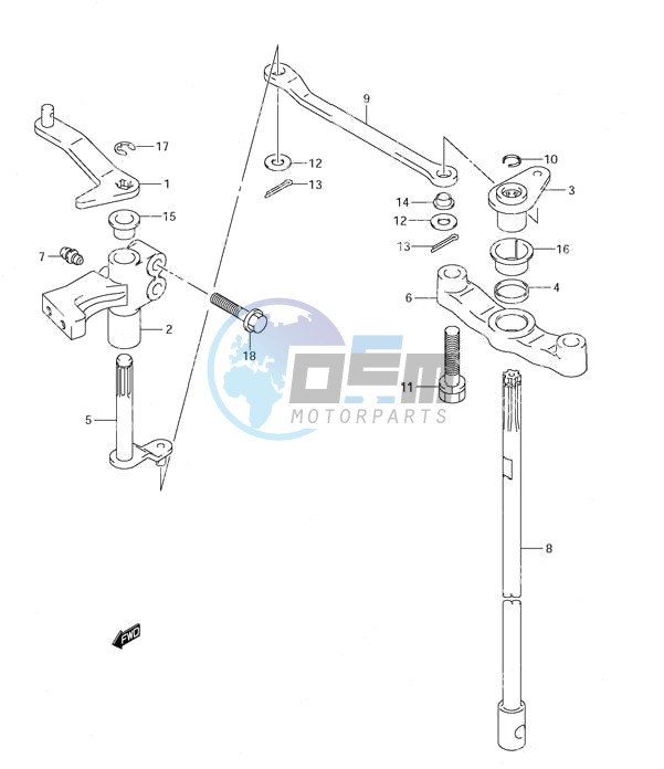 Clutch Shaft (S/N 373695 & Older)