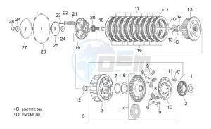 RSV 2 1000 SP drawing Clutch