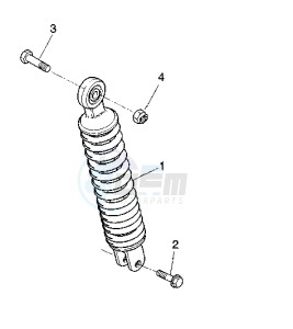 YQ AEROX 50 drawing REAR SHOCK ABSORBER