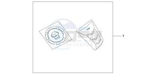 CBR600RR drawing TANKPAD / FUEL LID COVER