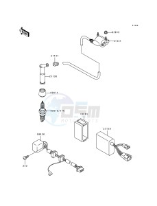 KL 250 D [KLR250] (D10-D14) [KLR250] drawing IGNITION SYSTEM