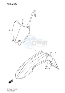 RM-Z450 EU drawing FRONT FENDER