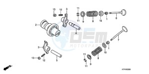 SH1259 UK - (E) drawing CAMSHAFT/VALVE