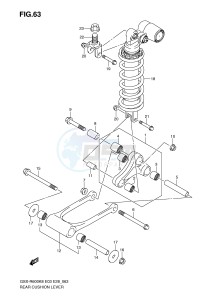 GSX-R600 (E3-E28) drawing REAR CUSHION LEVER