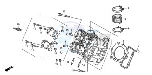 XL1000VA VARADERO drawing FRONT CYLINDER HEAD