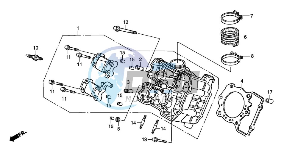 FRONT CYLINDER HEAD