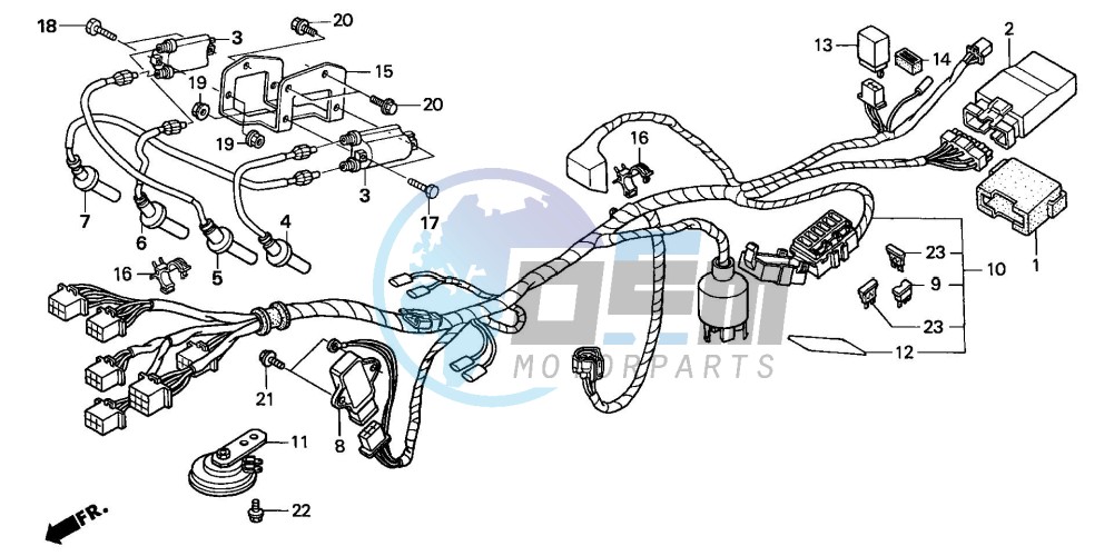 WIRE HARNESS (CB600F2)