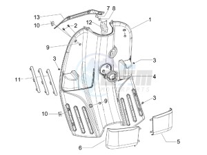 S 150 4T drawing Front glovebox - Knee-guard panel