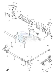 GSF1200 (E2) Bandit drawing GEAR SHIFTING