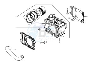 HD EU2 - 125 cc drawing CYLINDER