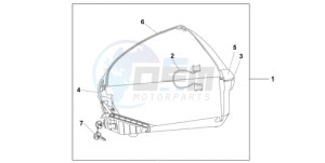 XL700V9 Europe Direct - (ED / SPC) drawing 45L TOPBOX VERNIER GREY METALLIC