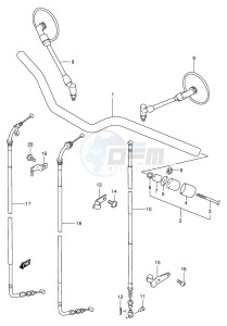 TU250X (E2) drawing HANDLEBAR (MODEL V W X)