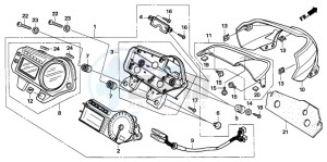 CB600F CB600S drawing METER (CB600F5/6)