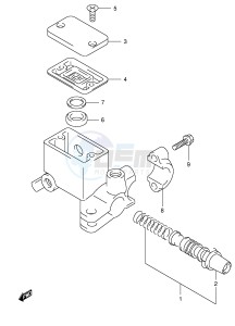 AN400 (E2) Burgman drawing REAR MASTER CYLINDER