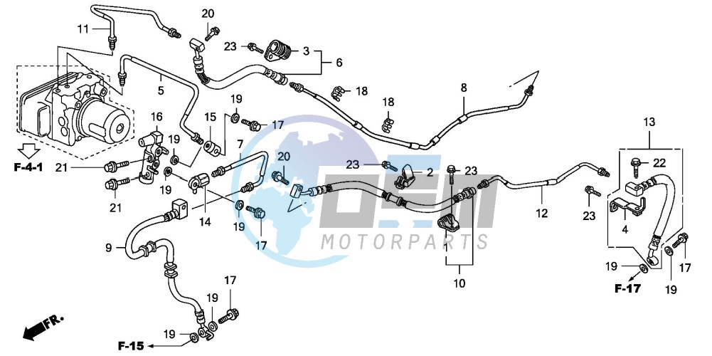 REAR BRAKE PIPE (FJS600A)