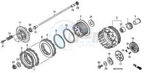 XL1000V9 E / MKH drawing CLUTCH