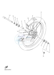 YZ250FX (B29C B29D B29E B29E B29F) drawing FRONT WHEEL