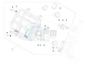 Primavera 50 4T-2V 25 kmh (EMEA) drawing Front luggage rack