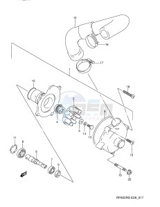 RF600R (E28) drawing WATER PUMP