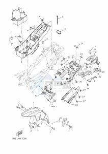 TRACER 700 MTT690-A (B4T1) drawing FENDER