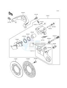 KX 125 K [KX125] (K) [KX125] drawing REAR BRAKE