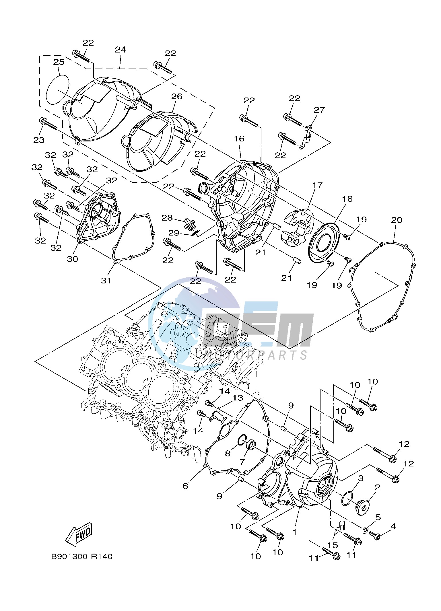 CRANKCASE COVER 1