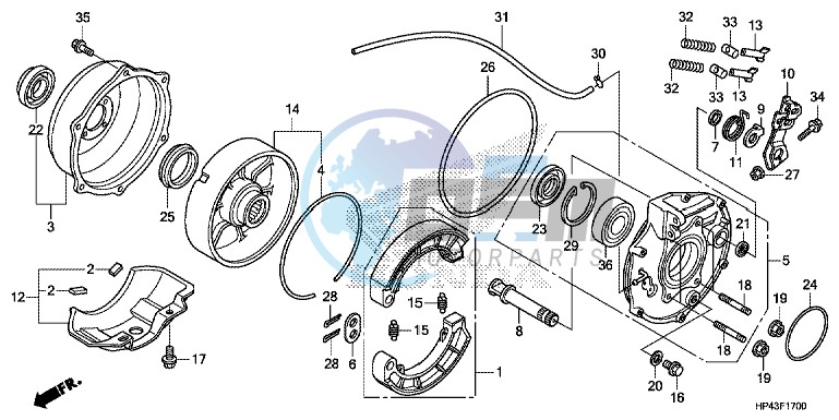 REAR BRAKE PANEL