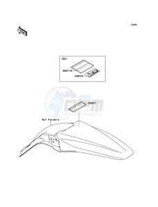 KX250F KX250YBF EU drawing Labels