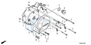 VT750CA9 Korea - (KO / ST) drawing LEFT CRANKCASE COVER