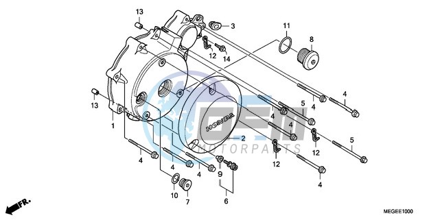 LEFT CRANKCASE COVER