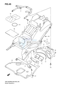 GSX1300R (E3-E28) Hayabusa drawing REAR FENDER