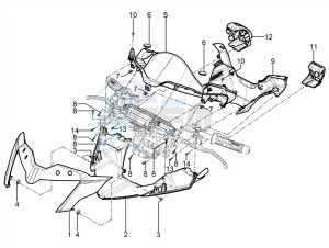 MP3 300 YOURBAN LT RL-SPORT NOABS E4 (EMEA) drawing Handlebars coverages