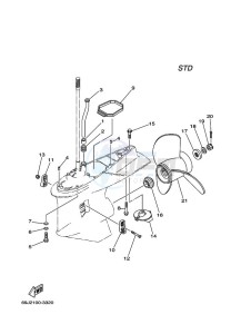 F225TXR drawing PROPELLER-HOUSING-AND-TRANSMISSION-2