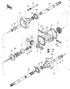 KLT 200 C [KLT200] (C1) | DIFFIRENTIAL AXLE [KLT200] drawing REAR AXLE -- 83 KLT200-C1- -