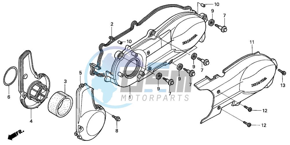 LEFT CRANKCASE COVER