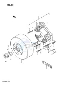 LT250R (E28) drawing MAGNETO (MODEL H J K L M N)