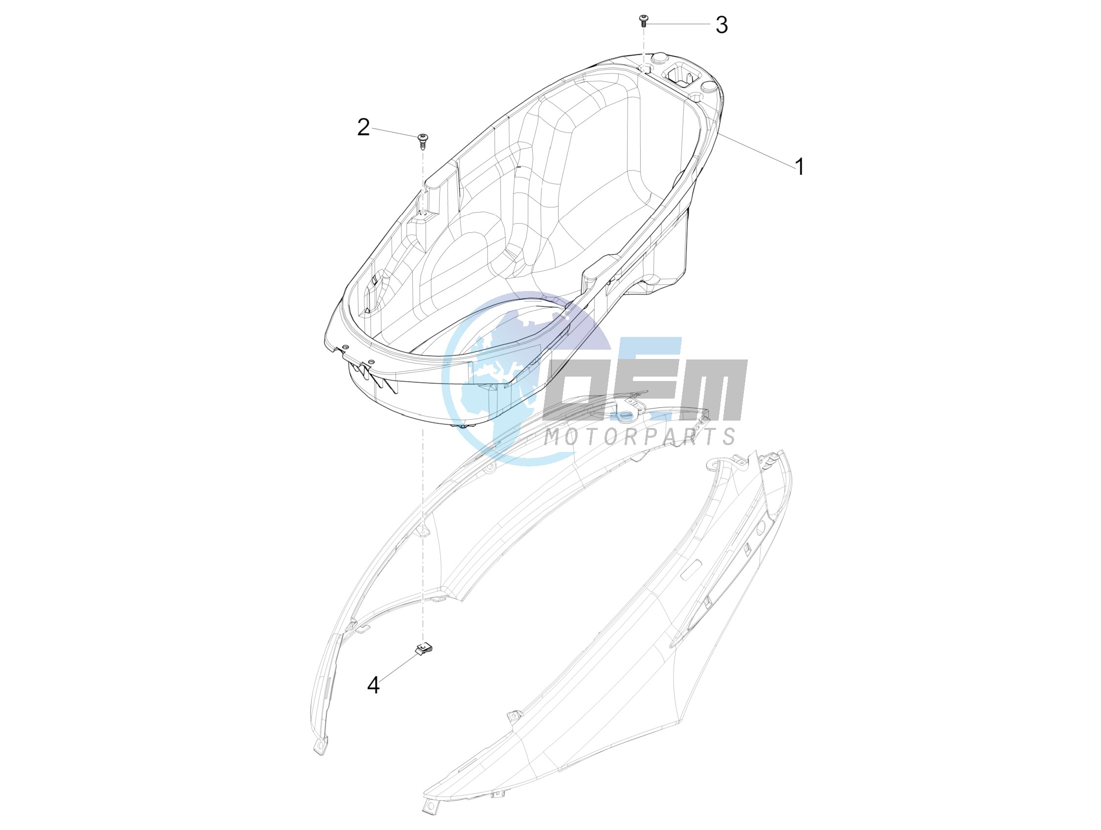 Helmet housing - Undersaddle