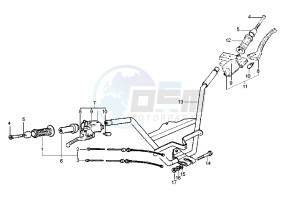 X9 250 drawing Handlebar - Front master cylinder