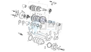 SENDA SM DRD PRO - 50 CC EU2 drawing GEAR BOX