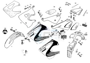 SENDA SM - 50 cc drawing BODY