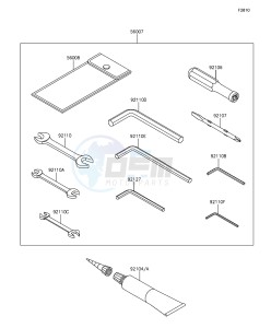 Z1000 ABS ZR1000GFF FR GB XX (EU ME A(FRICA) drawing Owner's Tools